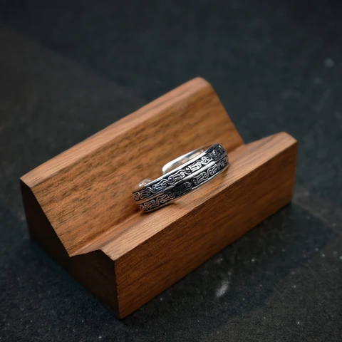 LENNIK Посеребренное медное кольцо для мужчин