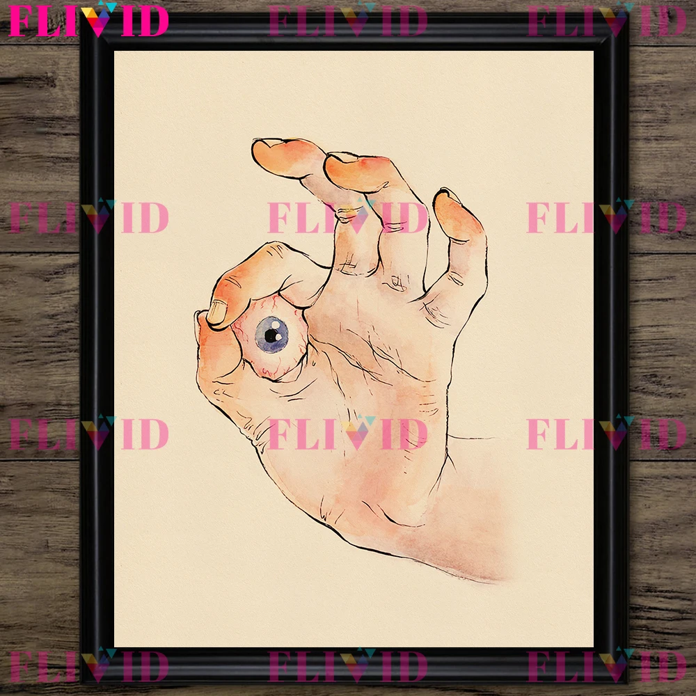 Фантастический постер на палец и печать домашний декор сурреальная абстрактная