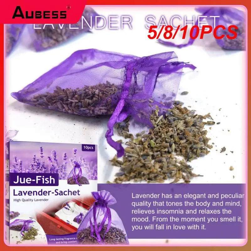

5/8/10PCS Savings Storage Bag Home Sachet Fresh Smell Lavender Sachet Dried Lavender Wardrobe Deodorant Sachet Air Freshener