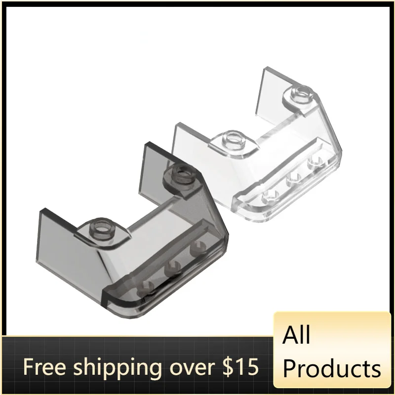 Высокотехнологичные сборные детали 2437 3x4 (4 слоя), 10 шт., набор строительных блоков со скошенным стеклом, сменные детали, игрушки для детей, подарок