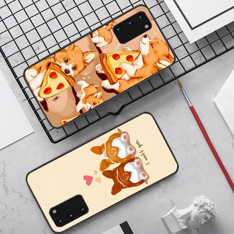 

Cute Corgi Phone Case for Samsung S10 21 20 9 8 plus lite S20 UlTRA 7edge