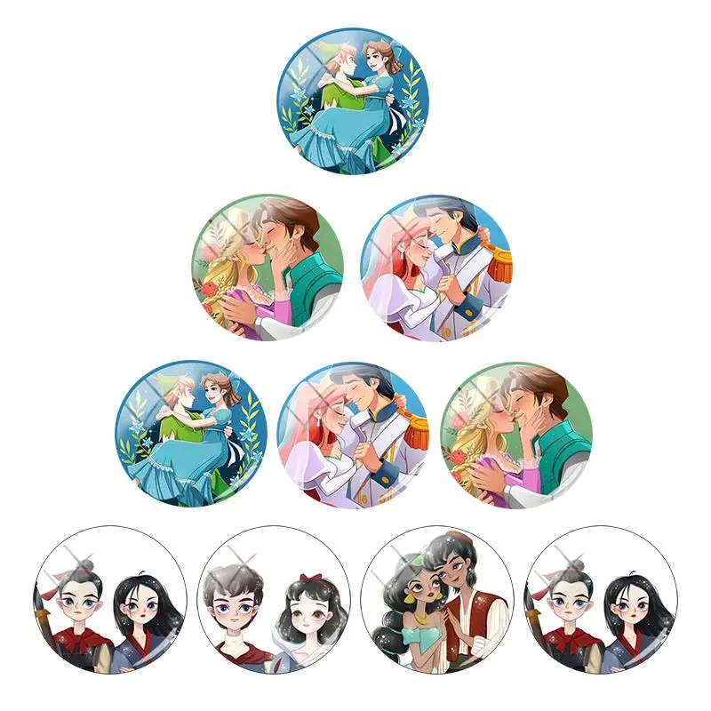 

Ювелирные изделия для изготовления бижутерии с изображением героев диснея, влюбленной принцессы, принца, счастья, мультфильмов, купола каб...