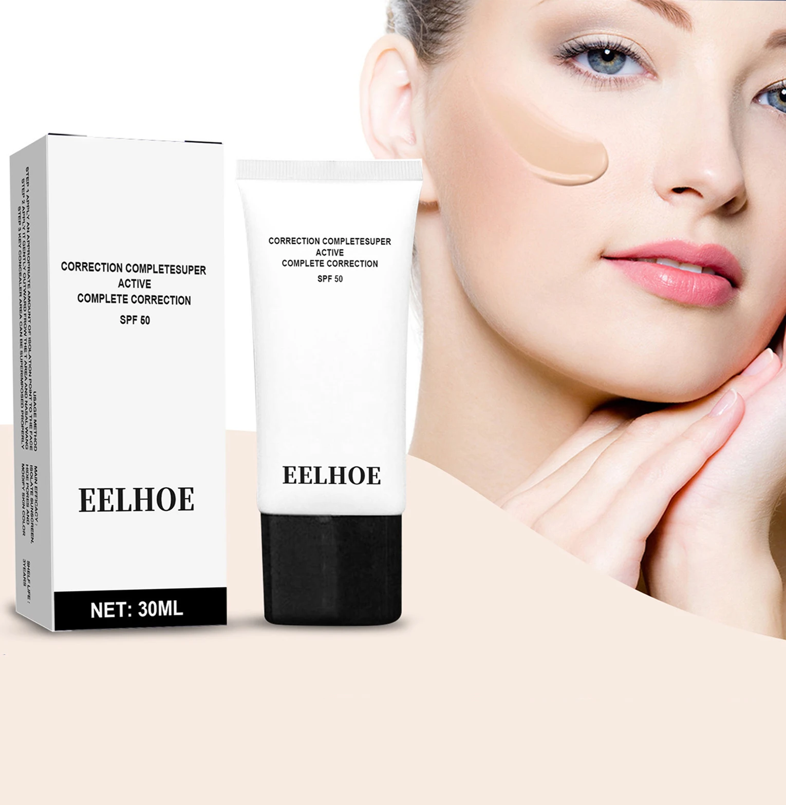 

EELHOE pre makeup isolation cream moisturizes skin concealer, brightens skin tone, softens and isolates foundation make-up