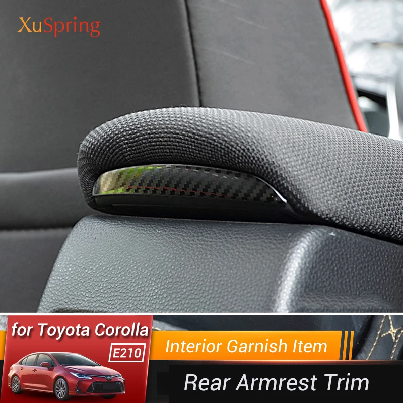 

Car Rear Console Armrest Garnish Sticker Trim Strips Cover for Toyota Corolla 2019 2020 2021 2022 2023 E210 12th