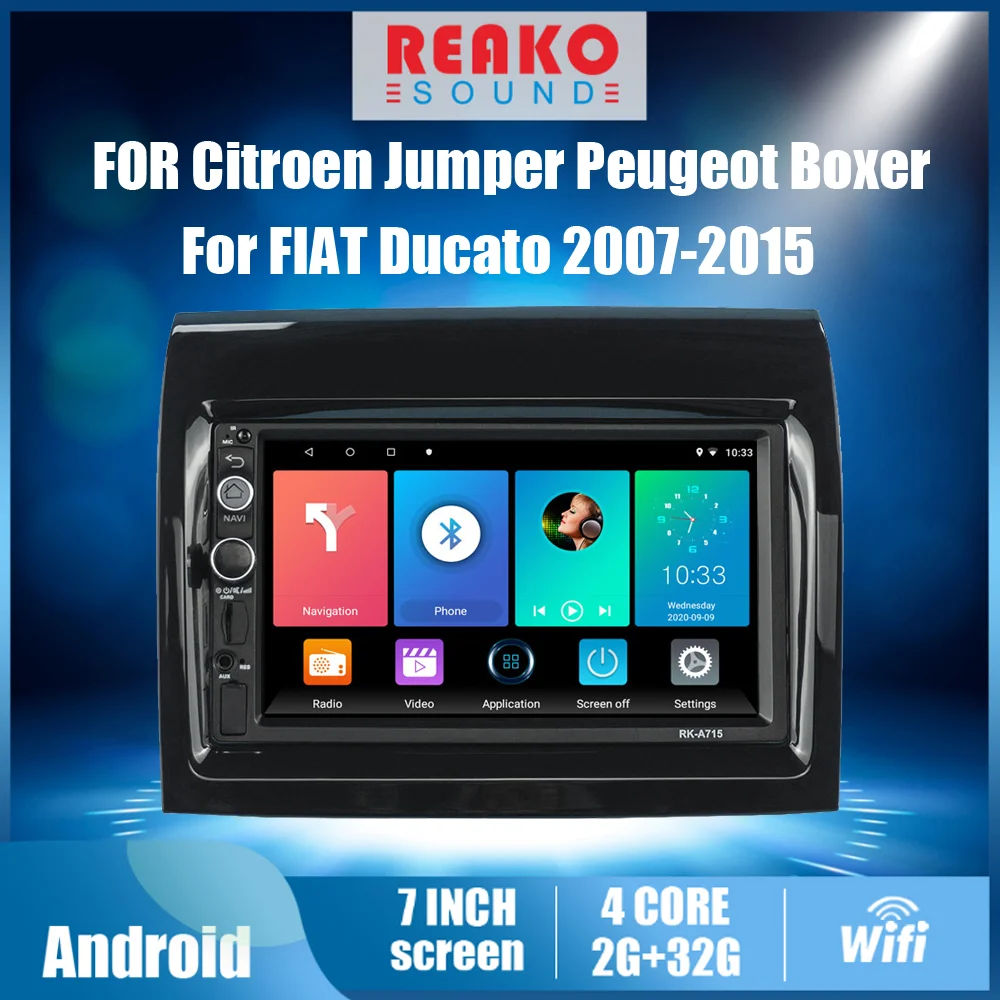 $130.63 7 Inch 2 Din Android Car Radio For FIAT Ducato 2007-2015 Citroen Jumper Peugeot Boxer 2011-2015 Multimedia Player WiFi Autoradio