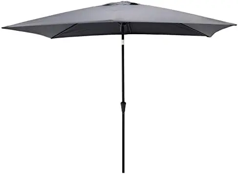 

ft Half Round Outdoor Market Umbrella with Tilt, Ivory