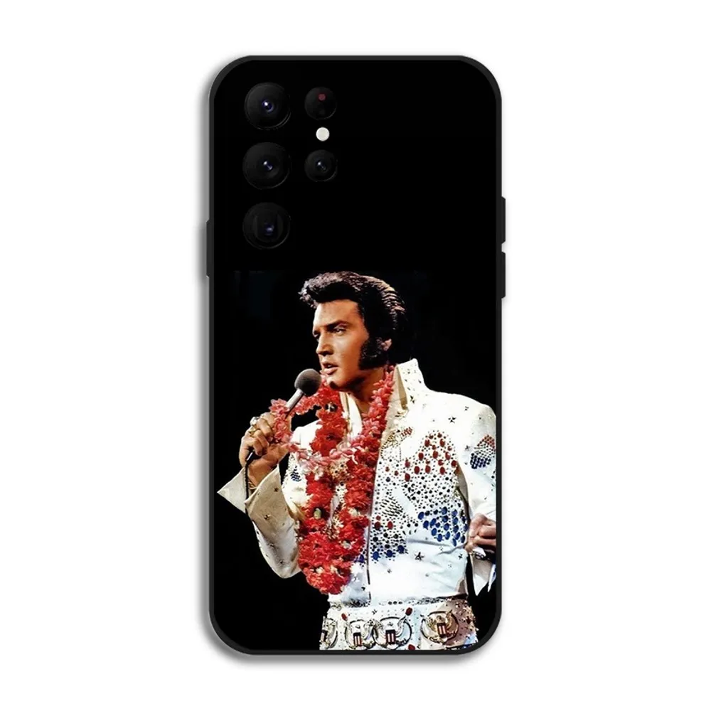 Singer E-Elvis P-Presley Phone Case for Samsung Galaxy S24 Ultra S22 S23 S21 S20 5G Protective Silicone TPU Funda