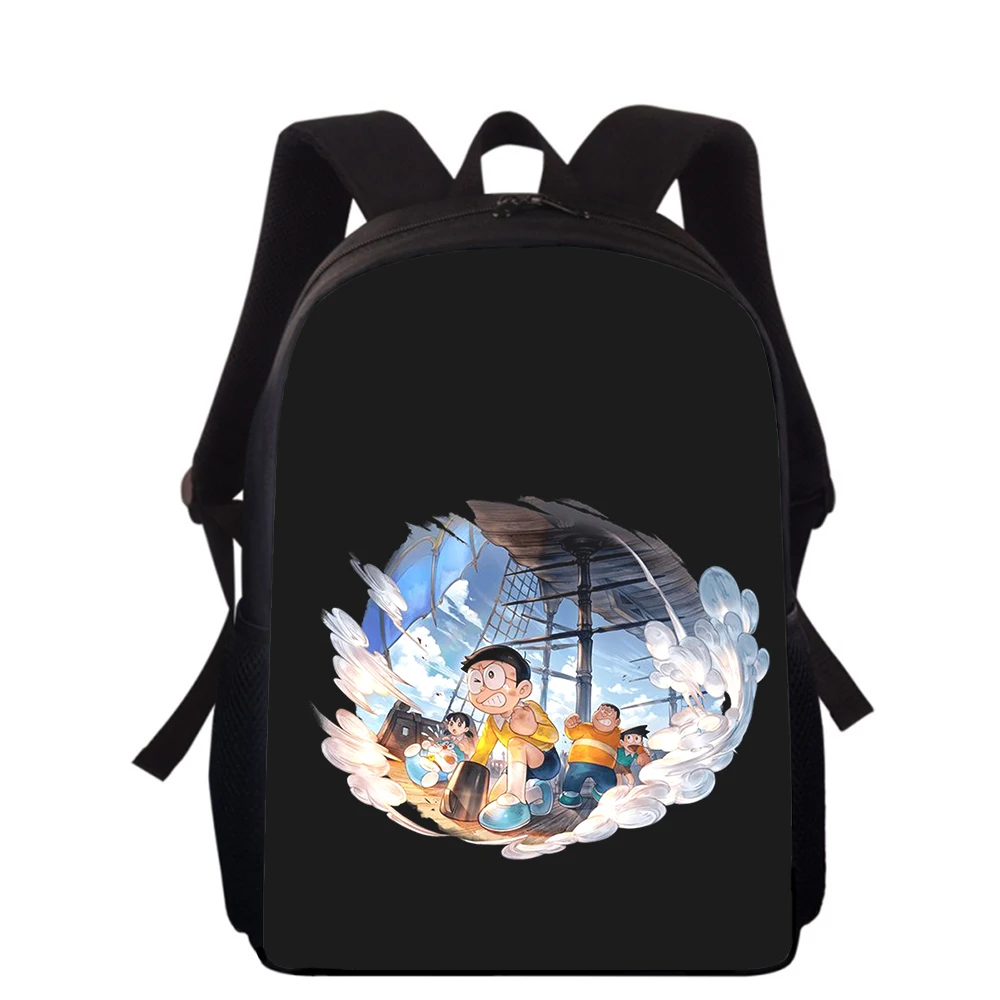 Doraemon Manga Anime 15” 3D Print Kids Backpack Primary School Bags for Boys Girls Back Pack Students School Book Bags