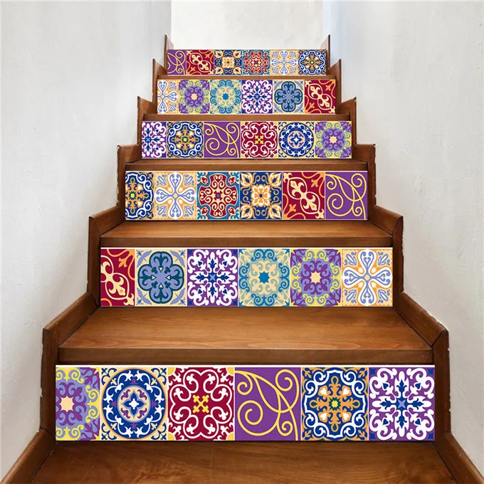 ПВХ наклейки на лестницы, 18x100 см