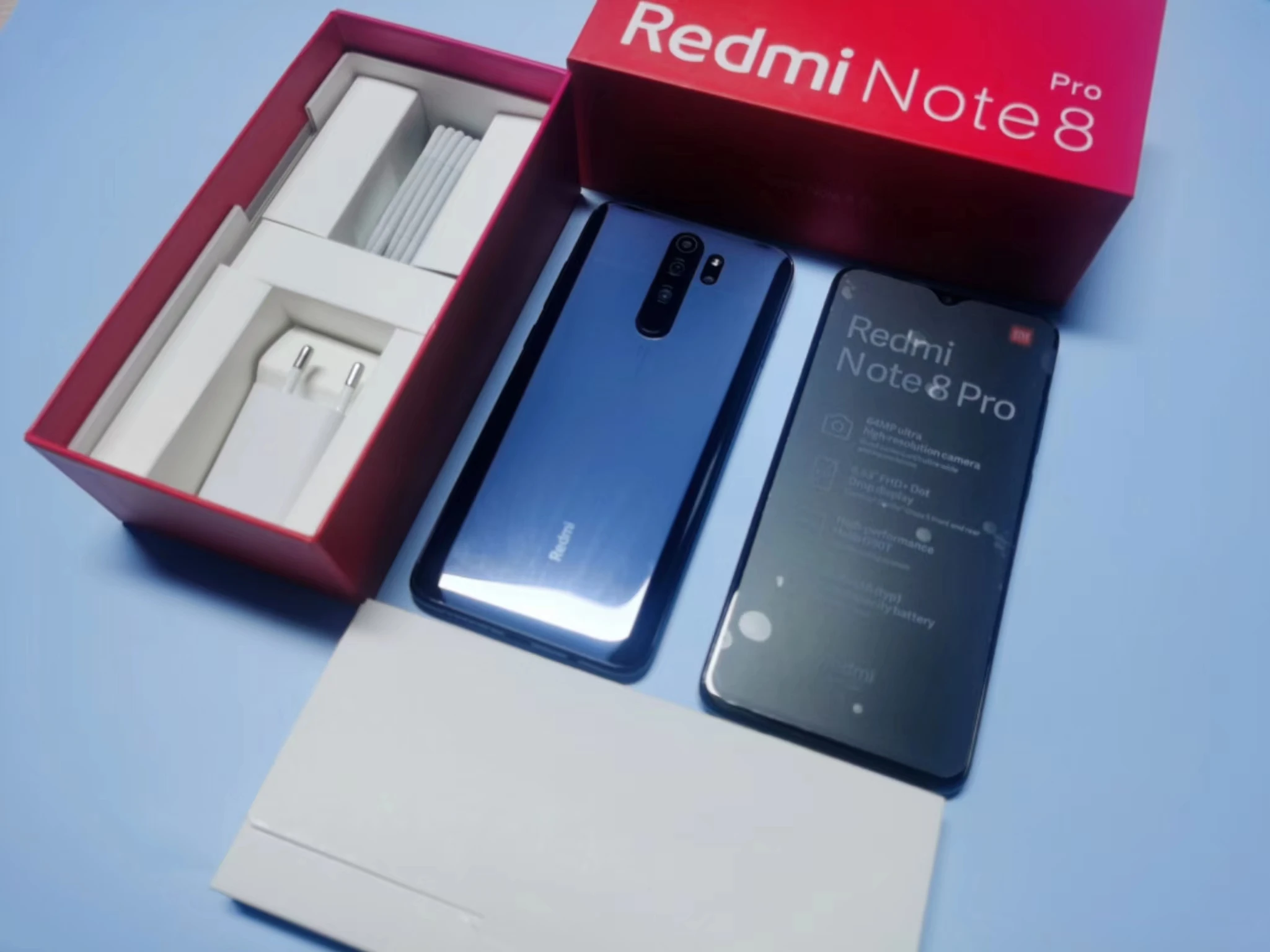 Xiaomi Redmi Note 8 Pro smartphone RAM 128GB ROM battary 4500mA 2340x1080 piexl Cellphone