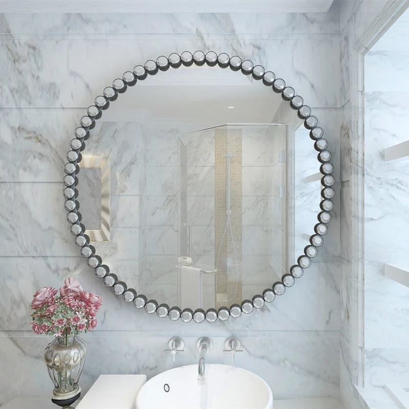 

Декоративное зеркальное настенное зеркало для спальни и ванной комнаты, большой скандинавский декор, роскошное украшение для дома YY50DM