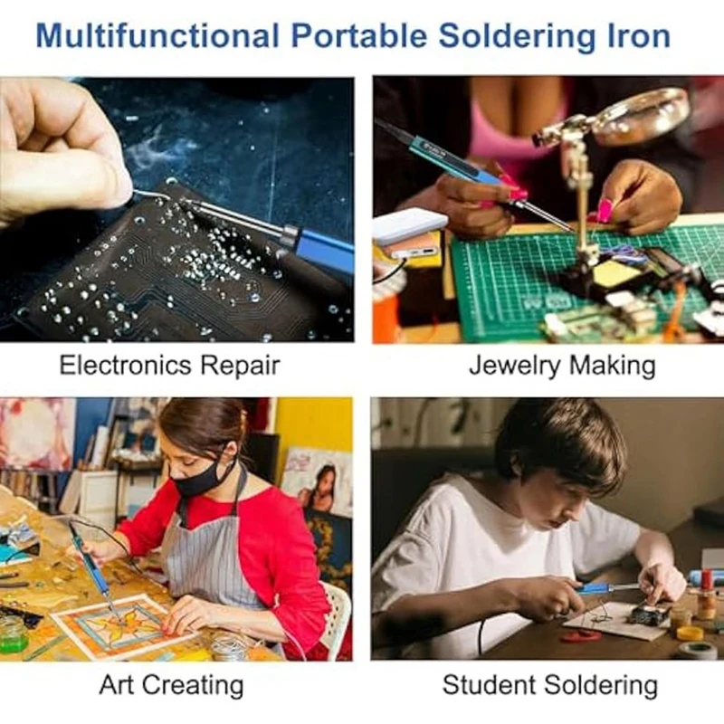 Набор для паяльника портативный умный паяльник со сменными наконечниками 96 Вт 24