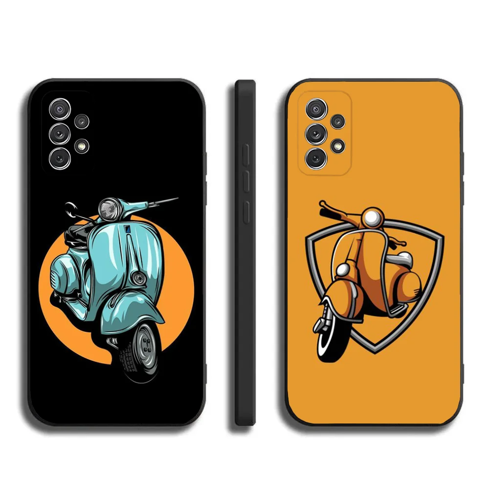 Чехол для телефона Samsung Galaxy A20 A21s A22 A31 A32 A52 A53 A72 73 A80 A91Soft Brand V-Vespa черный чехол