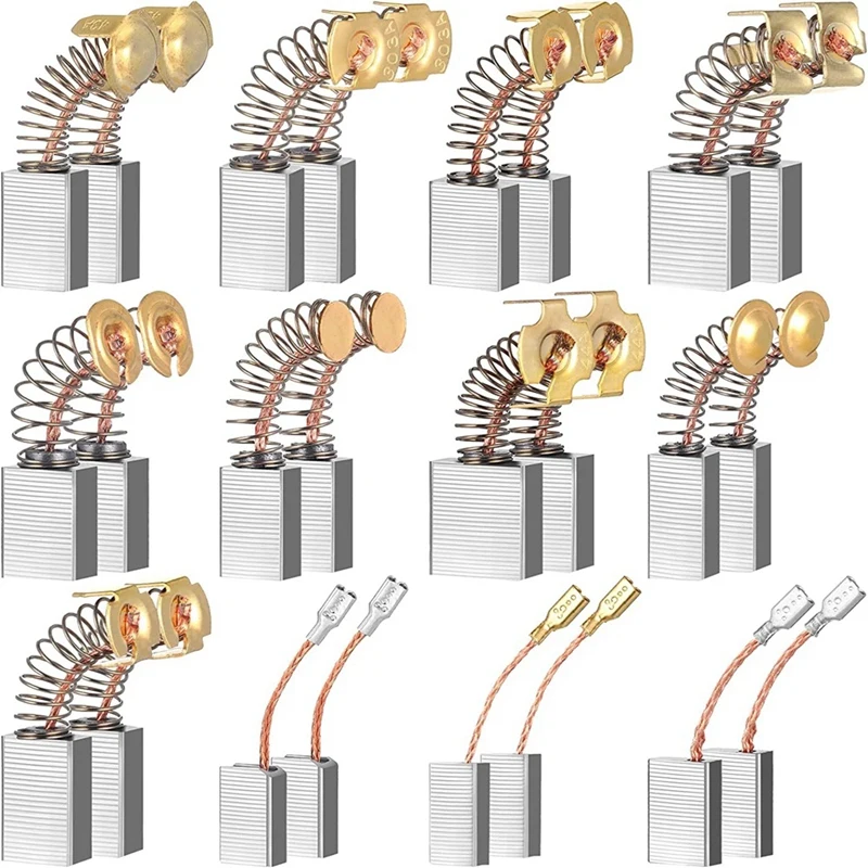 

24 шт., щётки для электродвигателя, 12 разных размеров