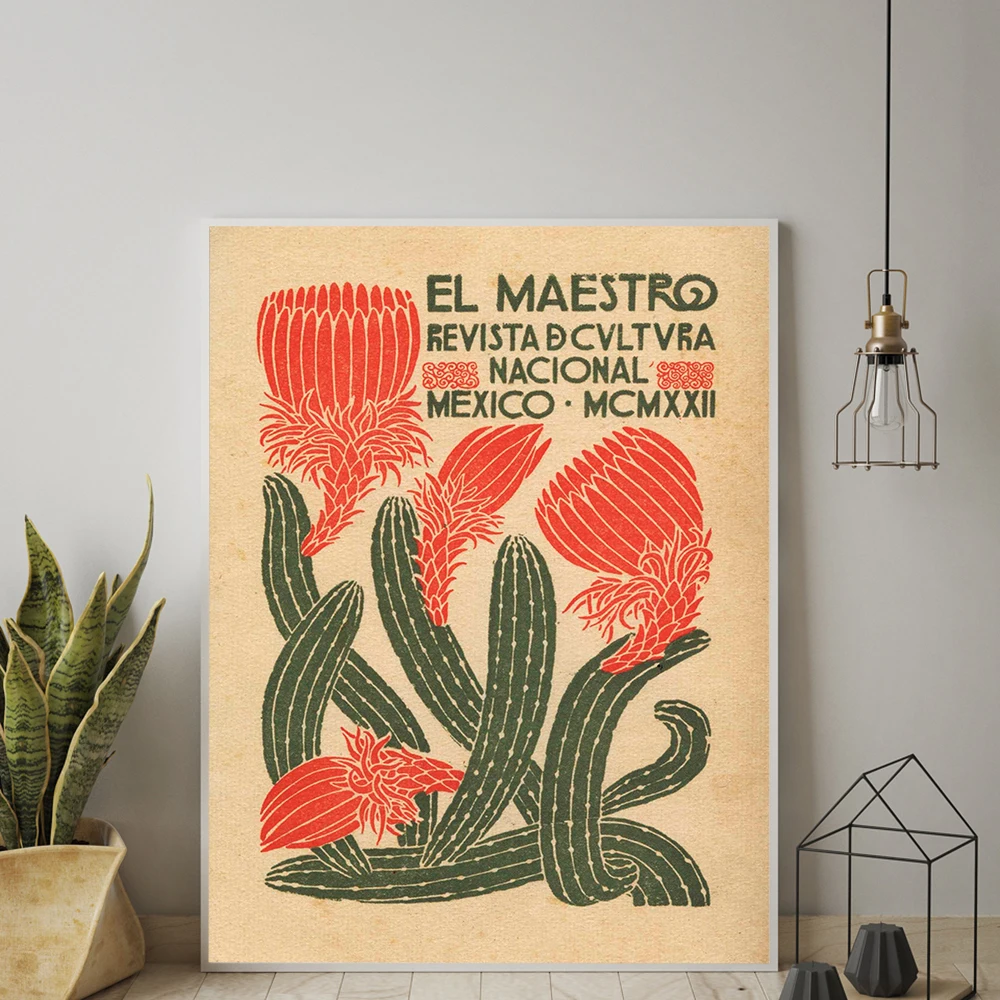 

Abstract Color Vintage Poster and Prints Canvas Art Painting Mexican Wall Art Decorative Picture Home Living Room Decoration
