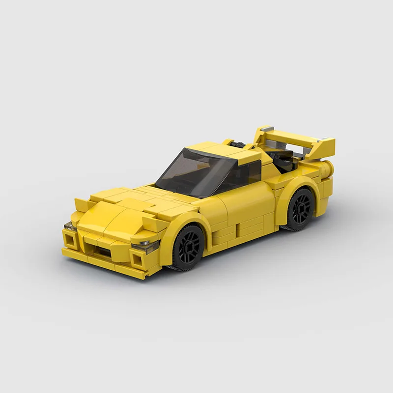 Строительные блоки MOC семейный автомобиль скоростной чемпион гоночная модель