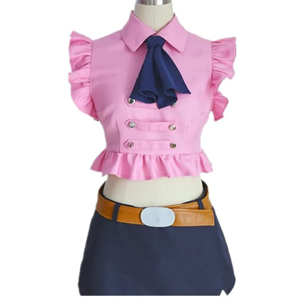 Фото Anime The Seven Deadly Sins Elizabeth Liones Cosplay Summer Dress Girls Pink Dress Uniforms Dress Halloween Party Dress Women №4