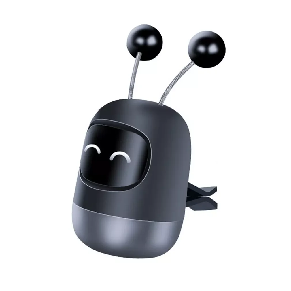 

Car Aroma Diffuser Edition Robot Happy Expression Car Diffuser Aromatherapy Alloy Material Diffuser Car Perfume