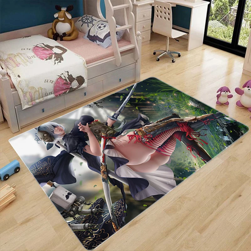 

Bathroom Mat Sexy Nier Automata Bath Mats Hallway Carpet Floor Carpets Home Rugs Living Room Doormat Entrance Door Lounge Rug