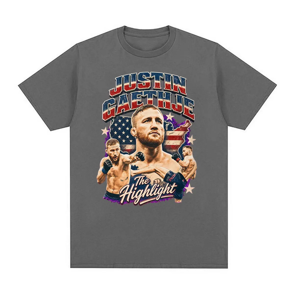 Фото Футболка с ретро-графикой Justin Gaethje 