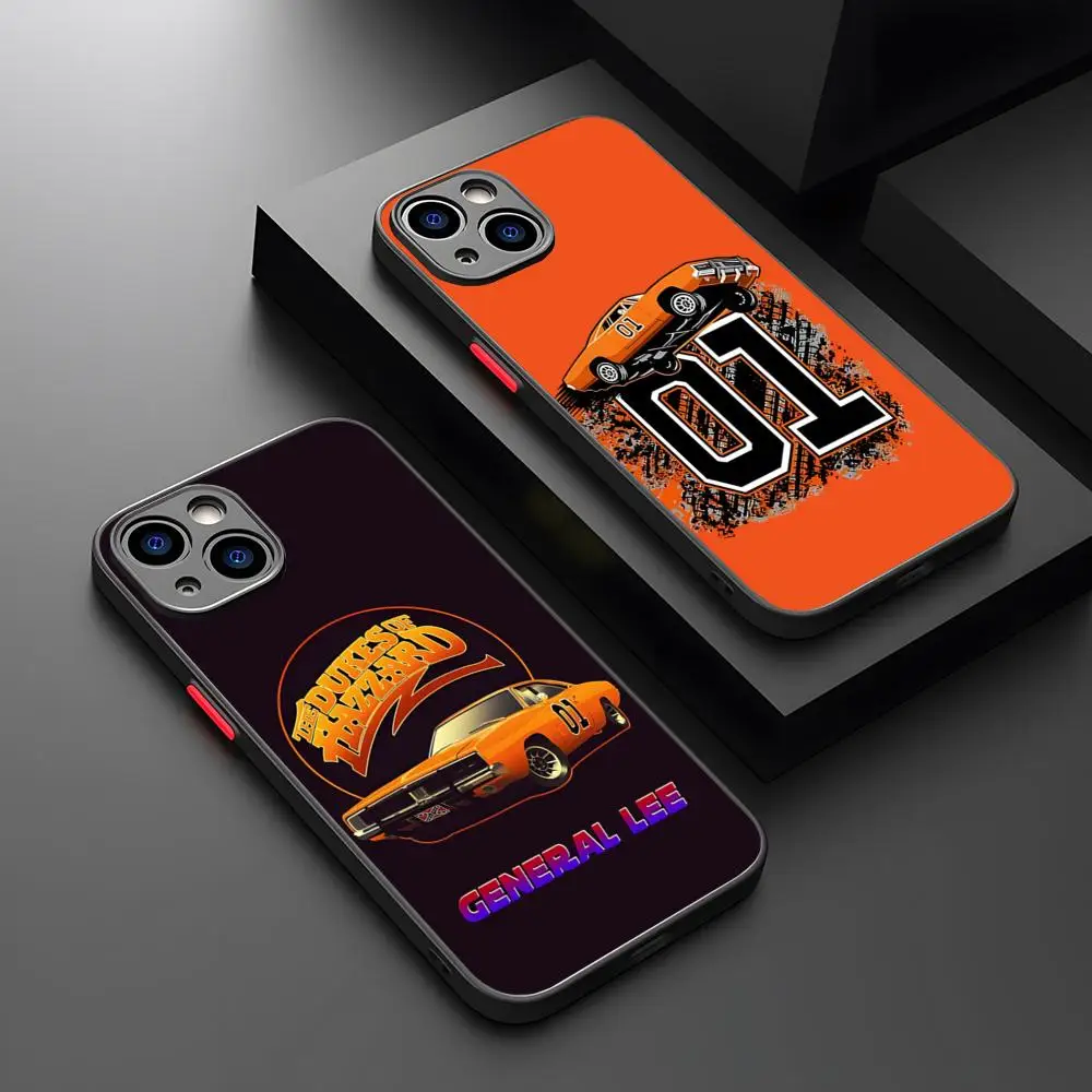 Чехол для телефона General Lee 01 матовый прозрачный чехол iPhone 16 15 14 13 12 11 Pro Max X XR XS Plus