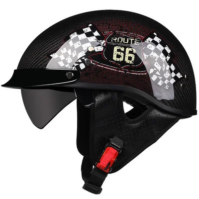 

Motorbike Helm Japanese Style Moto Bike Vintage Motorcycle Helmet Open Half Face for man women Moto Bike DOT approved