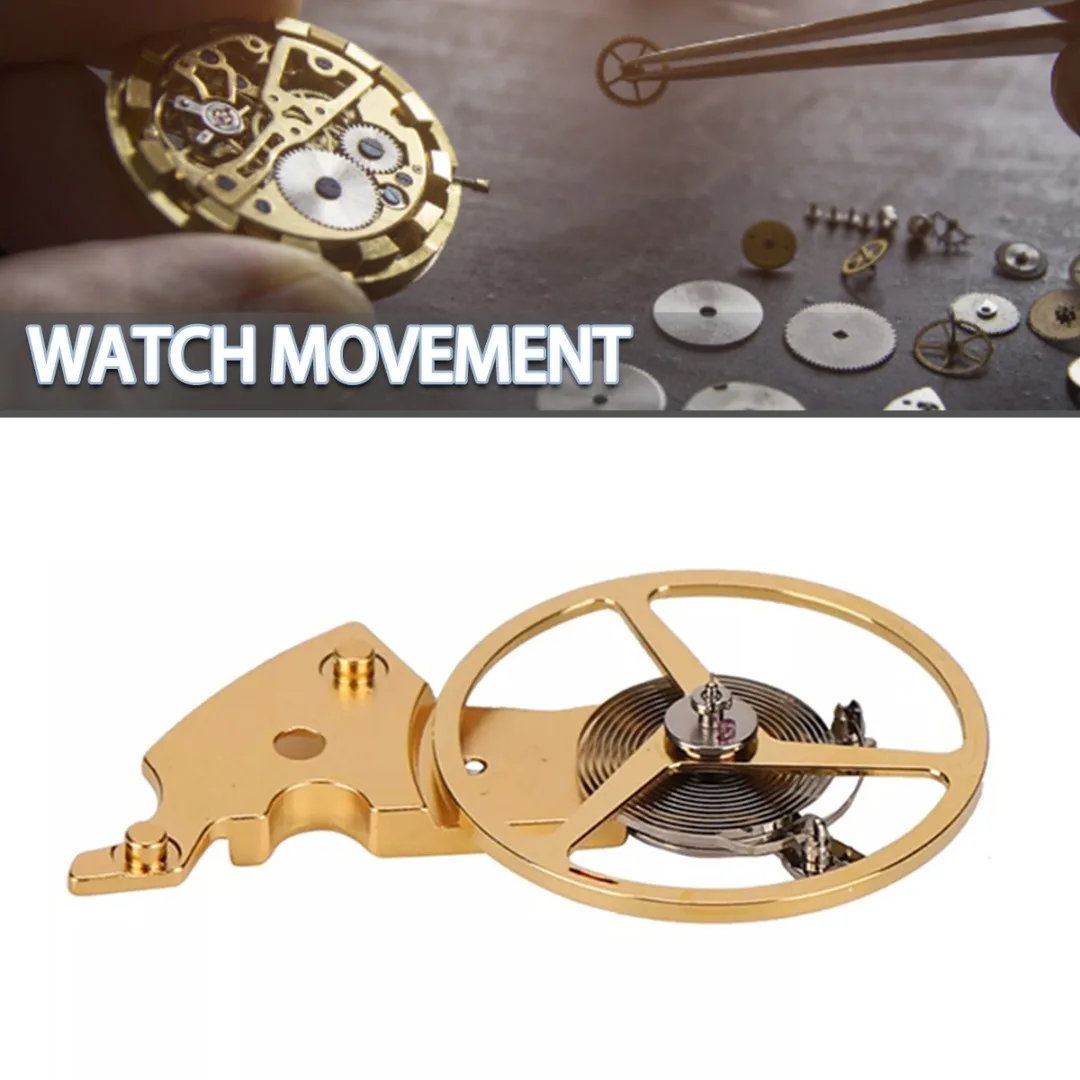 

Alloy Watch Balance Wheel Watch Movement Accessories Hairspring Splint Assembly 2824 Mechanical Movement Repair Parts