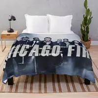 Chicago Fire Blanket Flannel Spring/Autumn Breathable Throw Blankets for Bedding Home Couch Camp Cinema
