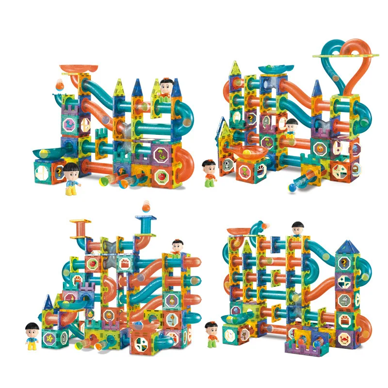 

Magnetic Disk Assembling Magnetic Rod Magnetic Building Block Track Ball Strong Magnetic Puzzle Toys Children's Gifts