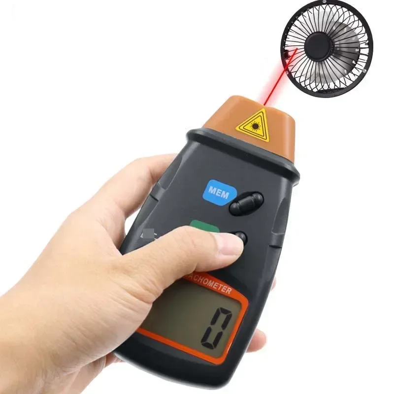 Бесконтактный лазерный цифровой тахометр ручной 2 5-99999 об/мин ЖК-дисплей моторный