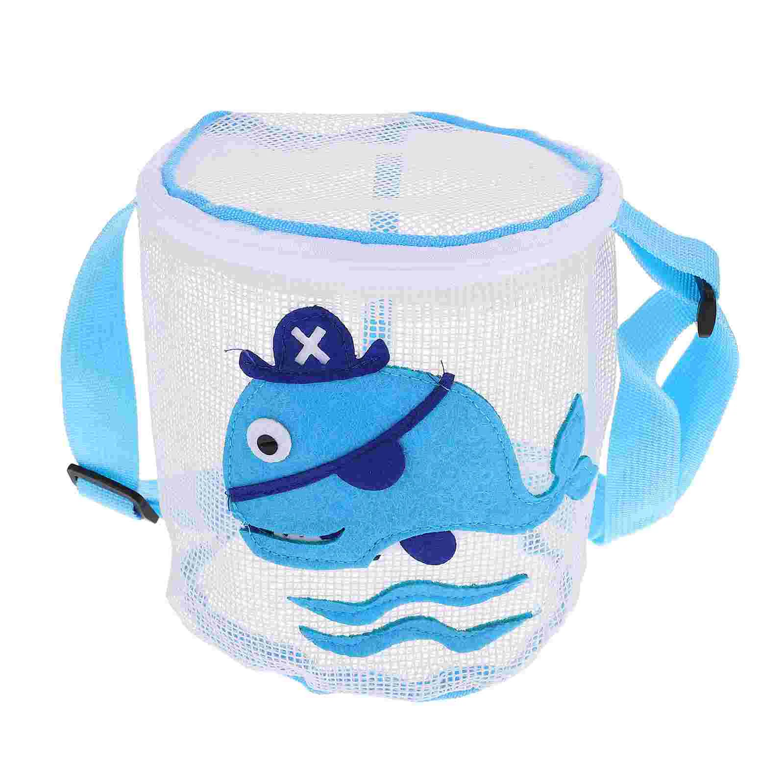 

Kid Beach Seashell Bag Mesh Beach Seashell Bag with Adjustable Strap and Zipper