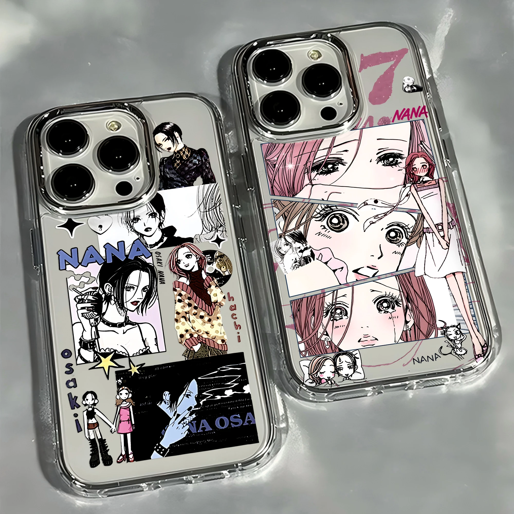 Фото Стильный чехол Y2K Nana Osaki для Samsung Galaxy S26 S25 S24 S23 S22 S21 S20 Note20 FE Ultra Edge Plus 4G 5G, прозрачный №1