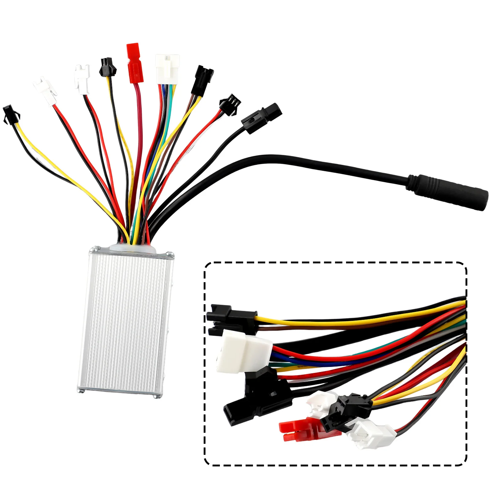 

Бесщеточный мотор JN контроллер 15A SM разъем 250 Вт алюминиевый сплав E-bike Электрический велосипед 83*31*53 мм для электрического велосипеда прочный