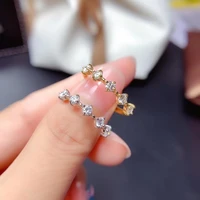 moissanite rings womens rings 925 sterling silver fine wedding jewelry gold jewelry 18k