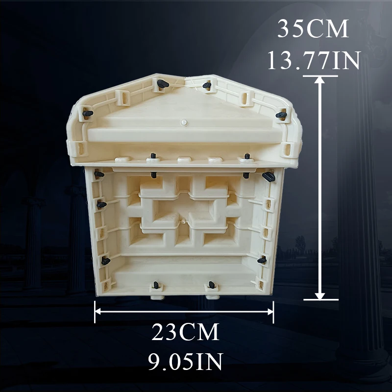 Полая форма лампы для балкона украшения ограждения римской колонны перила