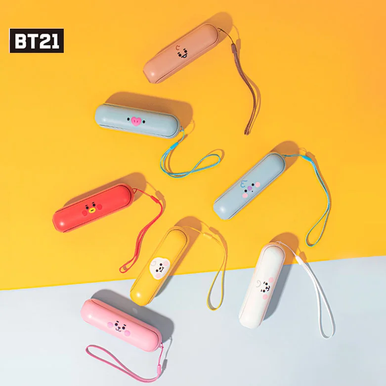 

Bt21 Line Friends Tata Cooky Shooky Koya Mang Cartoon Kawaii Foldable Mini Fan Super Cute Handheld Desktop Charging Fan Mute