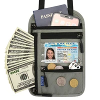 new travel neck pouch neck wallet with rfid blocking passport holder id credit card organizer men women waterproof phone bag