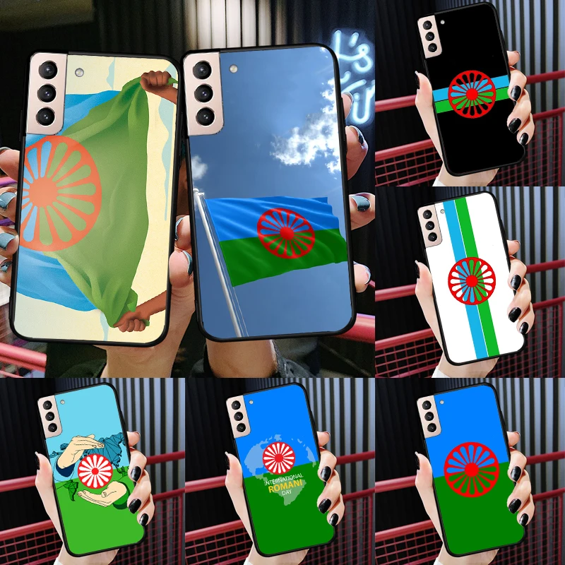

Gypsy Romani Roma Flag Case For Samsung Galaxy S21 Ultra S20 FE S8 S9 S10 Plus Note 10 Note 20 S22 Ultra Coque
