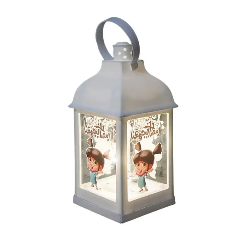 

Рамадан Mubarak Light s 8,5in белый светодиодный огни Рамадана свет s батарея работает ИД украшение стола светильник Mubarak ислама декоративный