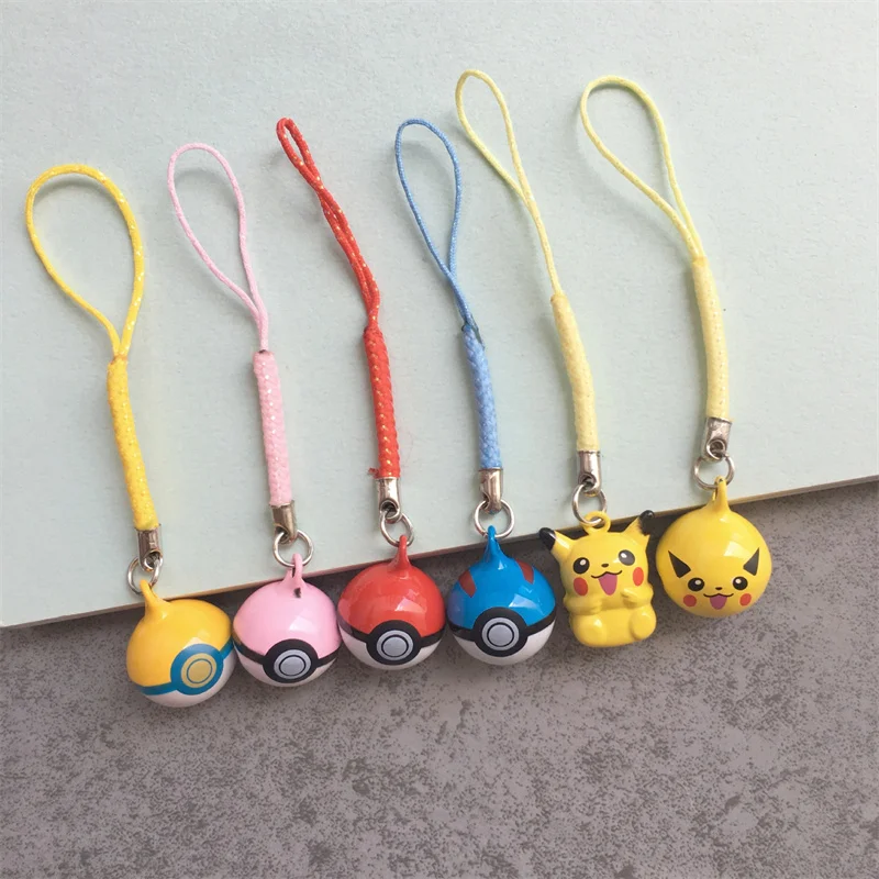 

Pokemon Keychain Takara Tomy Doll Toys Pokemon Pikachu Pokeball Poke Ball Bells Keychain Bag Ornamnet Kids Birthday Gifts