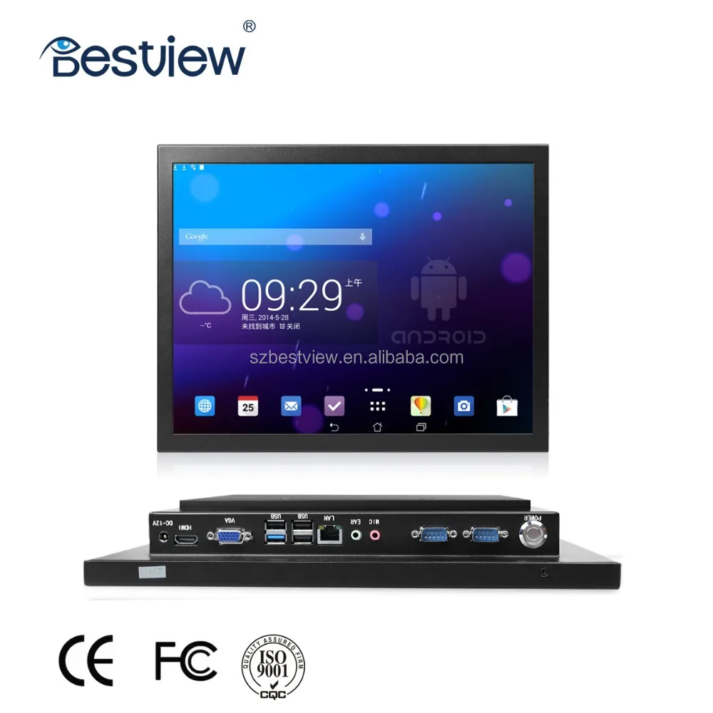 

Bestview 15 inch Resistive touch Industrial Panel PC Fanless J1900 i3 i5 i7 Industrial All in one PC