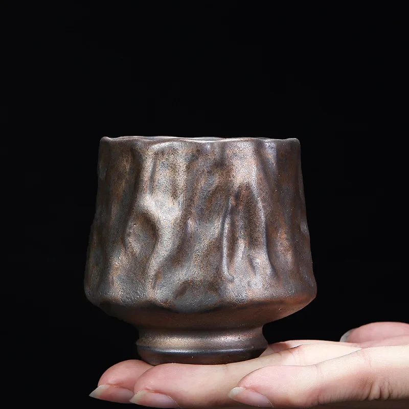 Чисто ручная работа чайная чашка из позолоченной керамики мастер-чашка питьевой