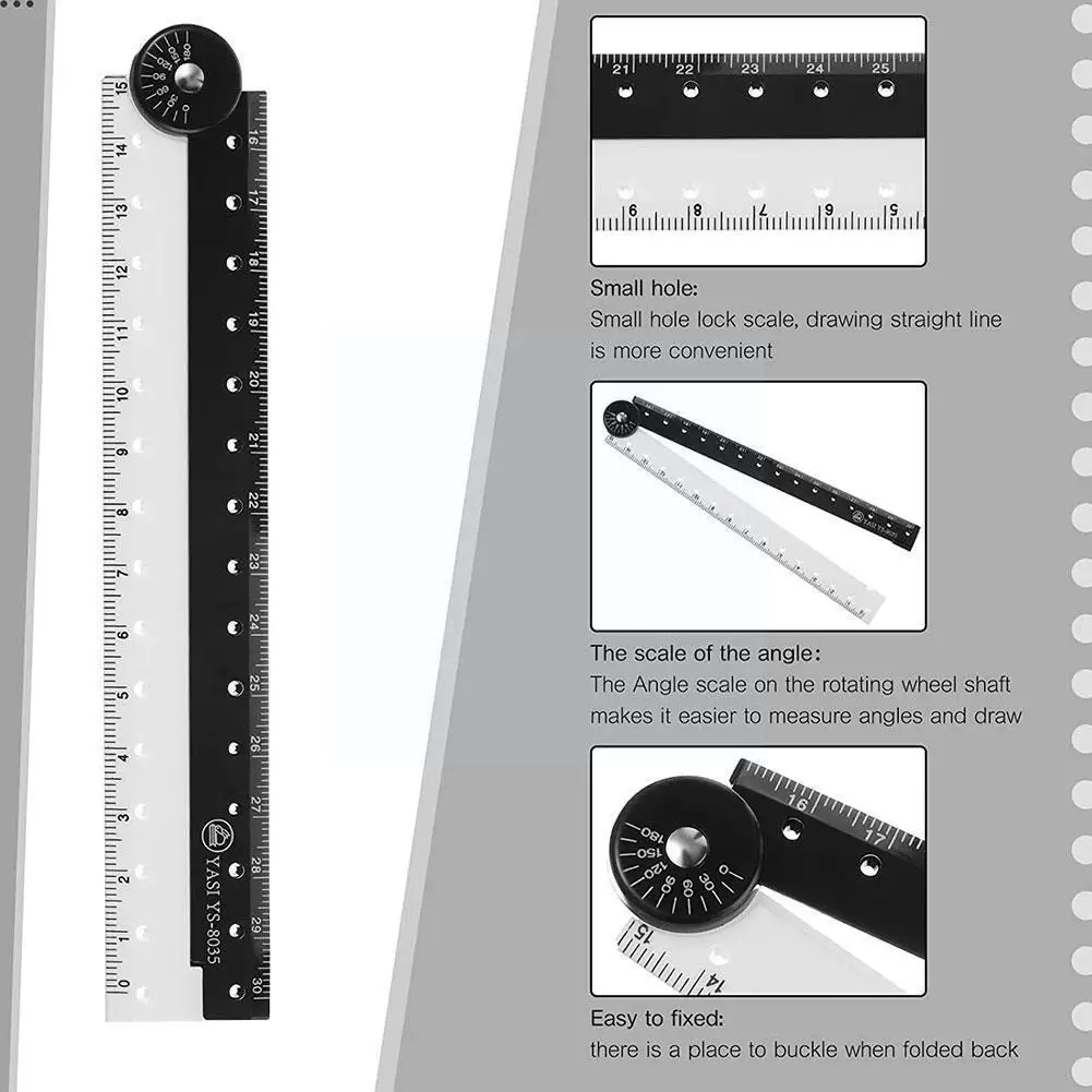 

Folding Ruler Black And White Simple Graphic Primary Birthday Drawing Supplies Stationery School School Student Gi C1o3