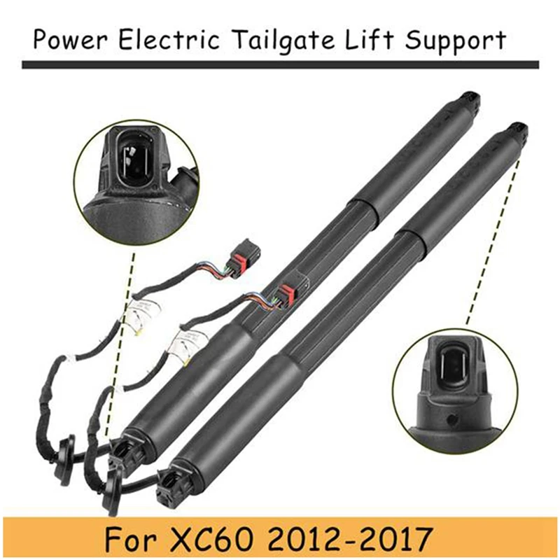

2Pcs 31386705 31386706 Tailgate Lift Support For Volvo XC60 T5 T6 2008-2017 Electric Rear Boot Flap Trunk Gas Strut L+R