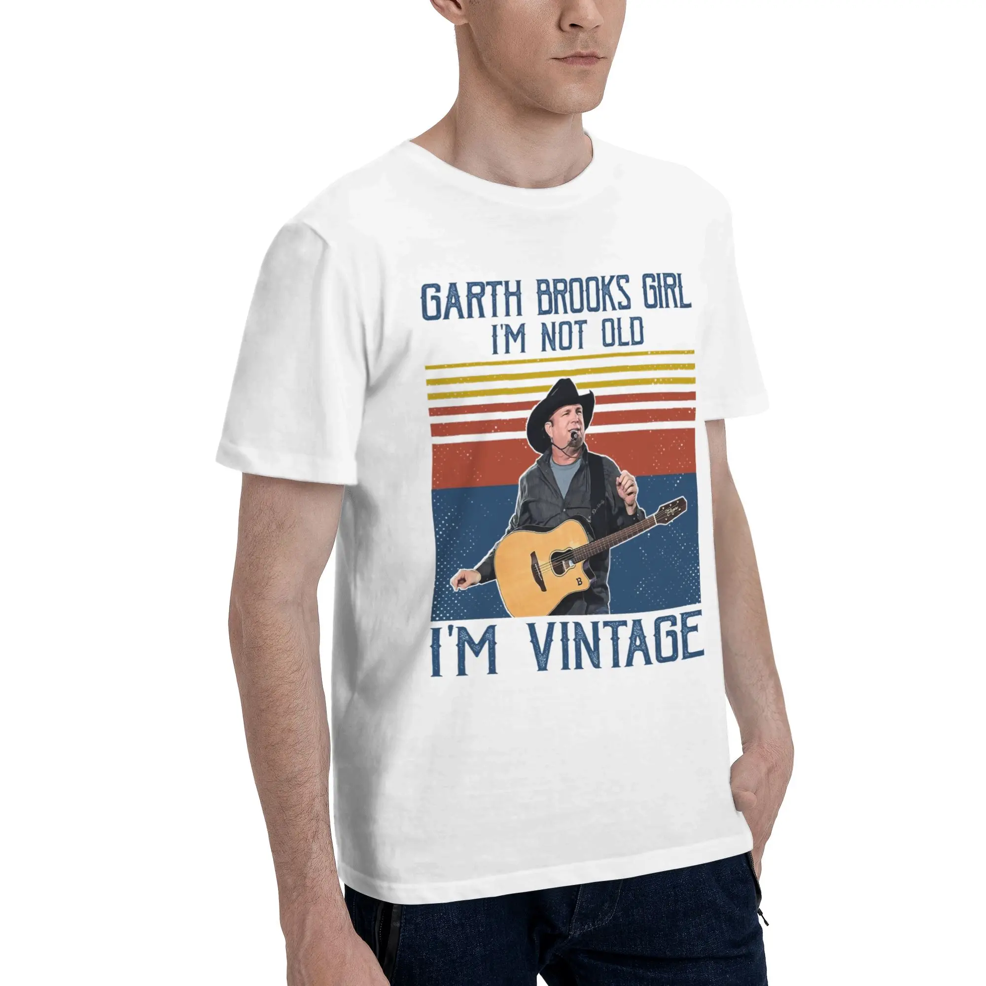 Фото Футболка с графическим принтом Garth Brooks Tour 2026 для мужчин и женщин, футболка из чистого хлопка, одежда №2