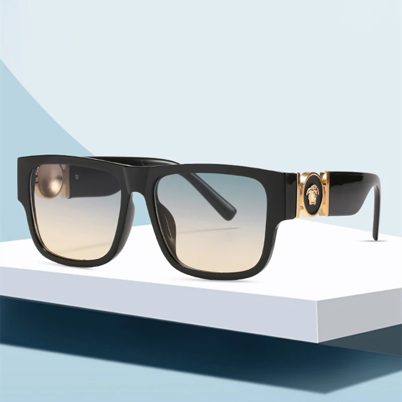 

Солнцезащитные очки квадратной формы для мужчин и женщин, брендовые дизайнерские аксессуары для кемпинга, Y2K