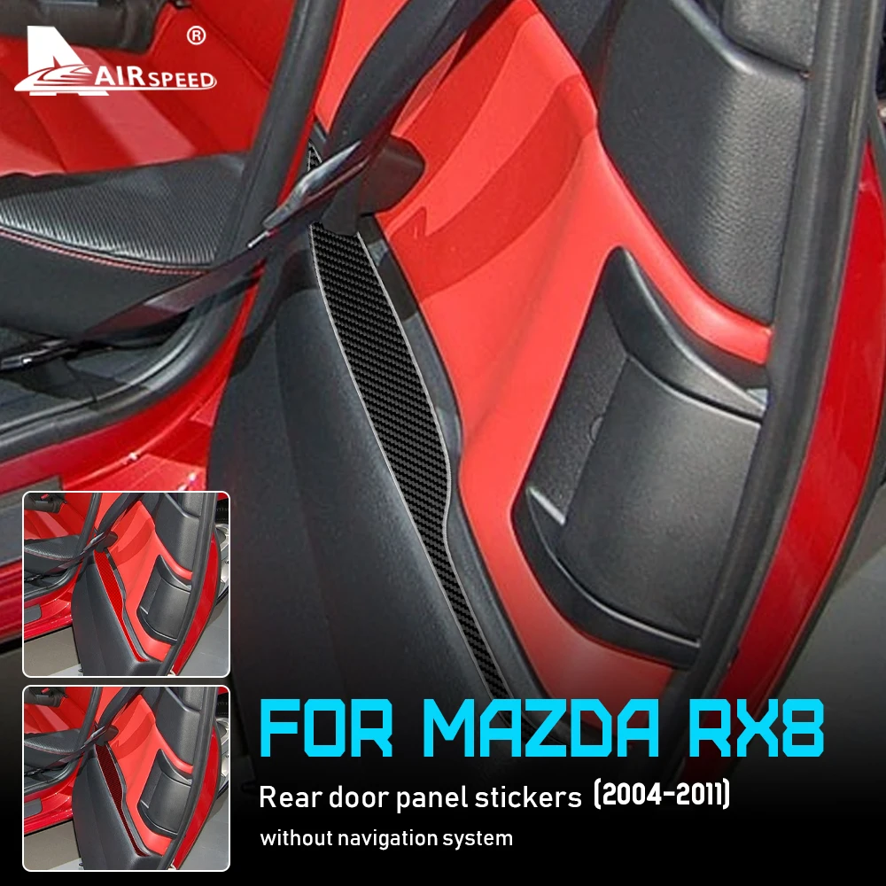 

Real Carbon Fiber Sticker for Mazda RX8 2004-2011 Car Rear Door Panel Cover Accessories Interior Trim Styling Auto Accessories