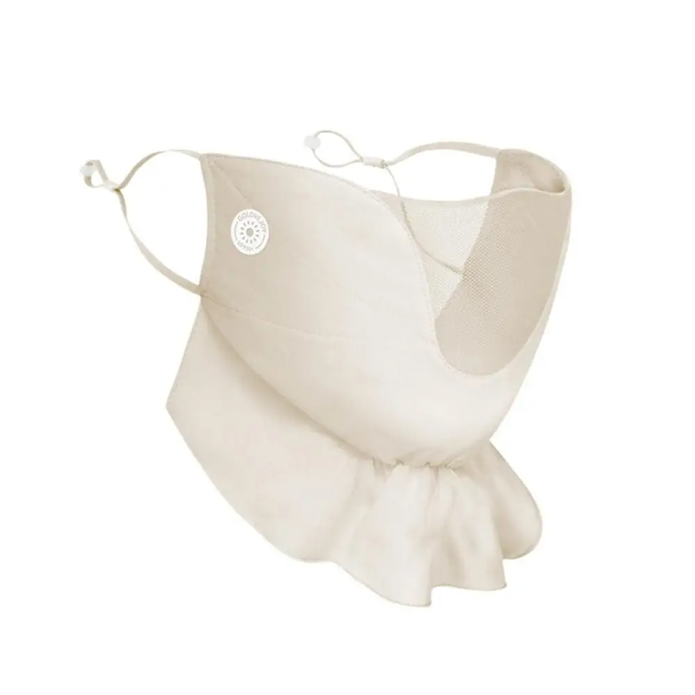 Дышащая Шелковая Маска Для Лица С Защитой От Ультрафиолета Занятий Спортом На