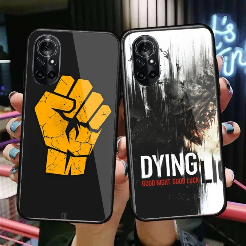 

Игровой легкий чехол для телефона Huawei P50 P40 P30 P20 Pro Mate 40 30 20 Pro Nova 9 8 7 PC, стеклянный чехол для телефона