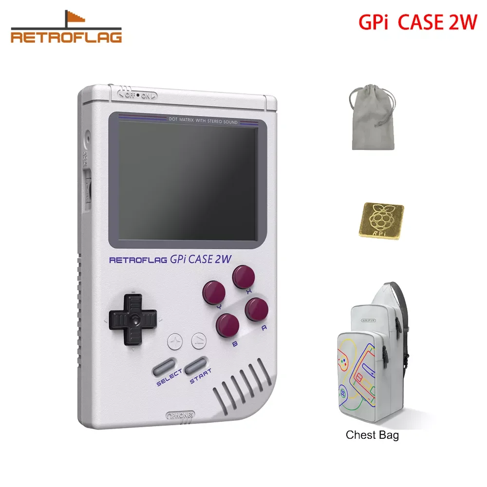 

Retroflag GPi CASE 2W Raspberry Pi Case GCase with Turbo Function 3.0” LCD Screen 2800mAh for Raspberry Pi Zero / ZeroW/ Zero 2W